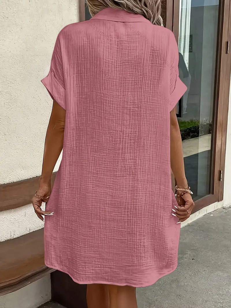 Alessia & Co™ | Vestido Suelto – Corte y Textura Suave de Alta Gama