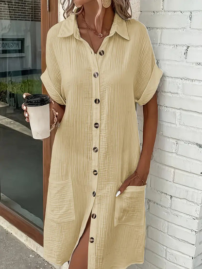 Alessia & Co™ | Vestido Suelto – Corte y Textura Suave de Alta Gama