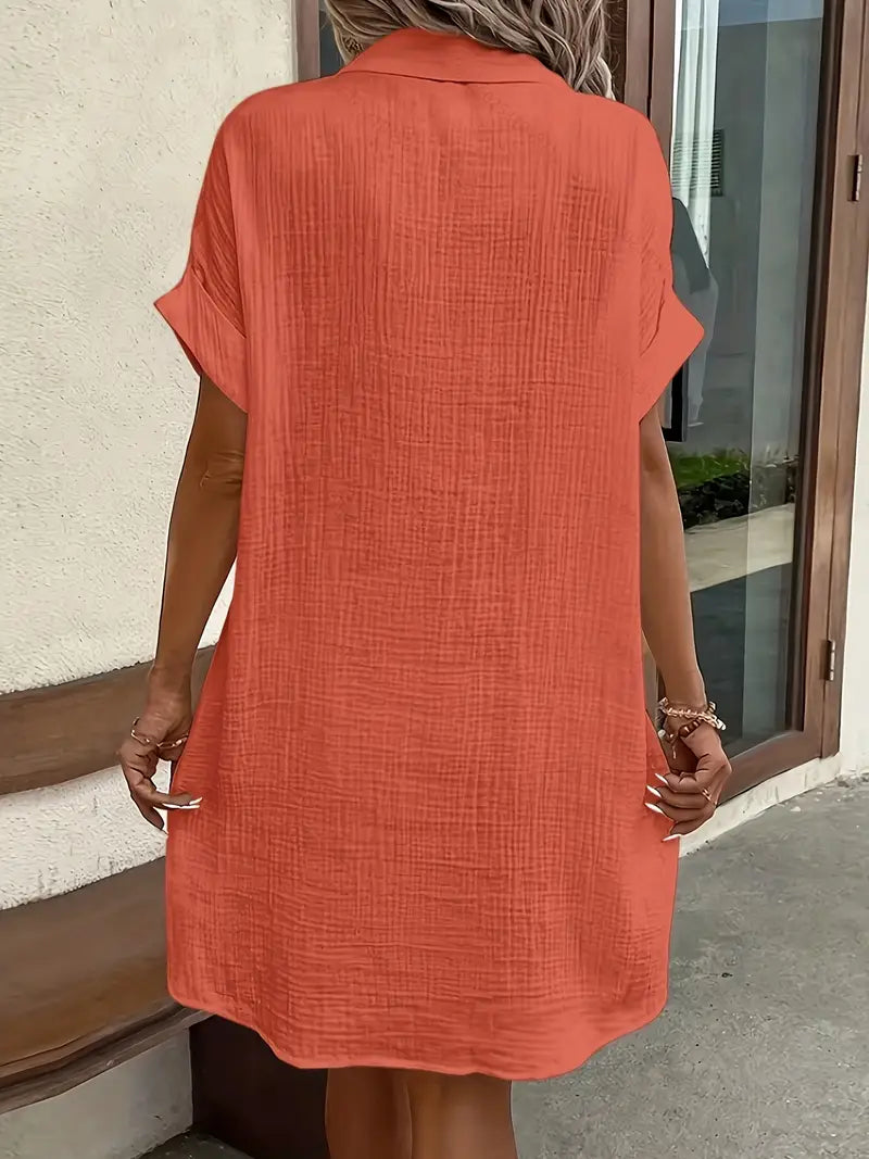 Alessia & Co™ | Vestido Suelto – Corte y Textura Suave de Alta Gama